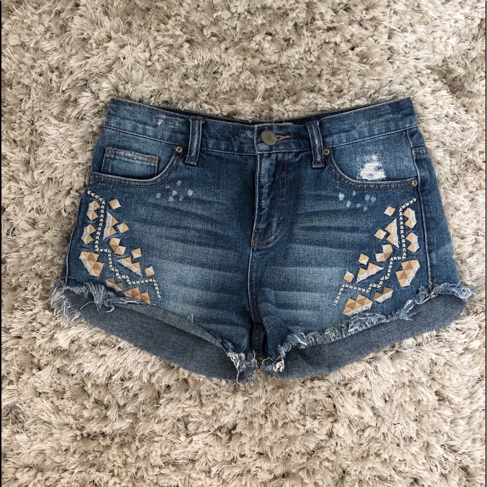 Free people jean shorts